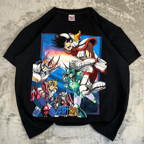 Vintage Other - Saint Seiya Vintage 90s T-Shirt Double-Sided Print Codigo Cotton XG Rare XL b25